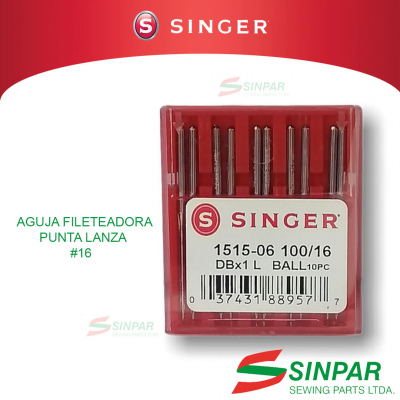 AGUJA SINGER FILETEADORA CUBO DELGADO 1515